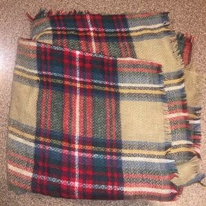 Plaid Blanket Scarf